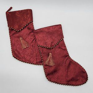 Elegant Satin Christmas Stockings